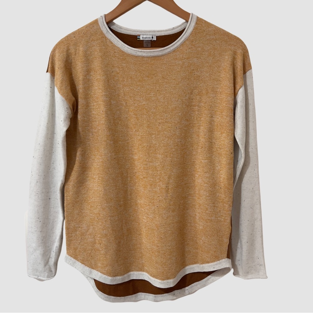 Smartwool Crew Neck Knit Shadow Pine Colorblock Pullover Sweater S Jun22 ($105)